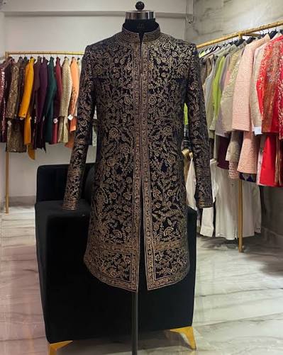 Velvet Sherwani