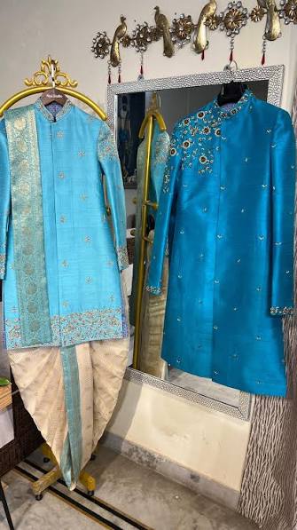 Sherwani with Dhoti