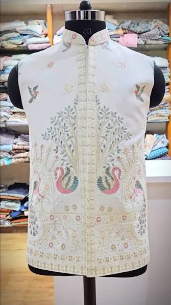 Embroidered Koti Kurta