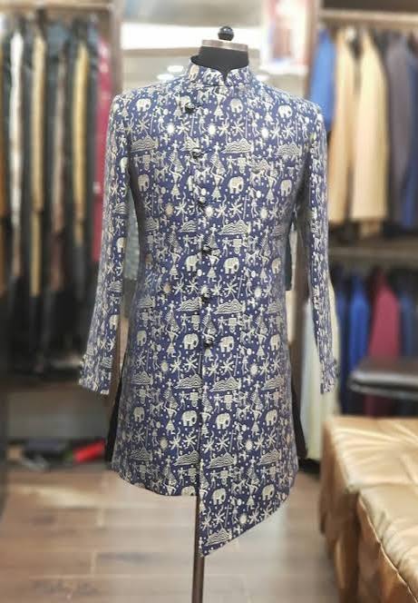 Printed Sherwani